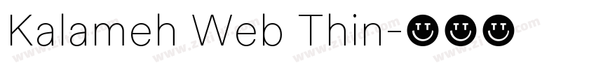 Kalameh Web Thin字体转换